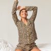 Femme BZB Sous-Vetements & Pyjama | Chemise Pyjama Multicolore