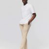 Homme BZB Pantalon | Pantalon City A Carreaux Blanc