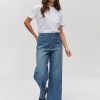 Femme BZB Jeans | Jean Cropped Bleu Moyen