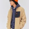 Homme BZB Veste & Blouson | Blouson Sherpa Zippe Beige