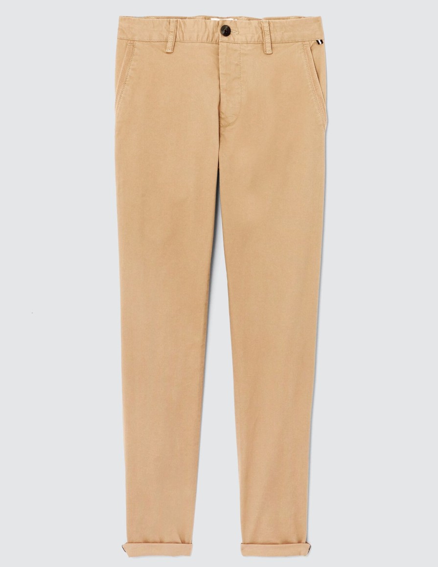 Homme BZB Pantalon | Pantalon Chino Ajuste Beige