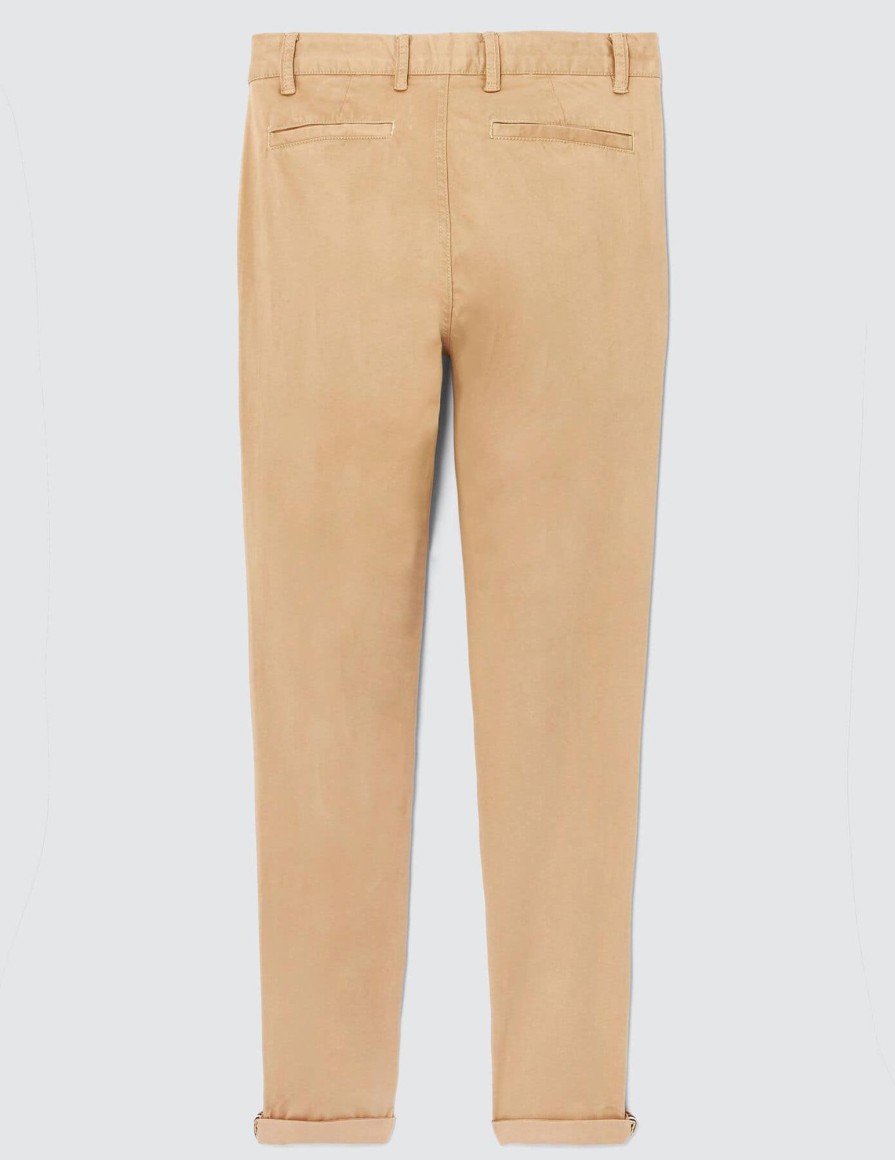 Homme BZB Pantalon | Pantalon Chino Ajuste Beige