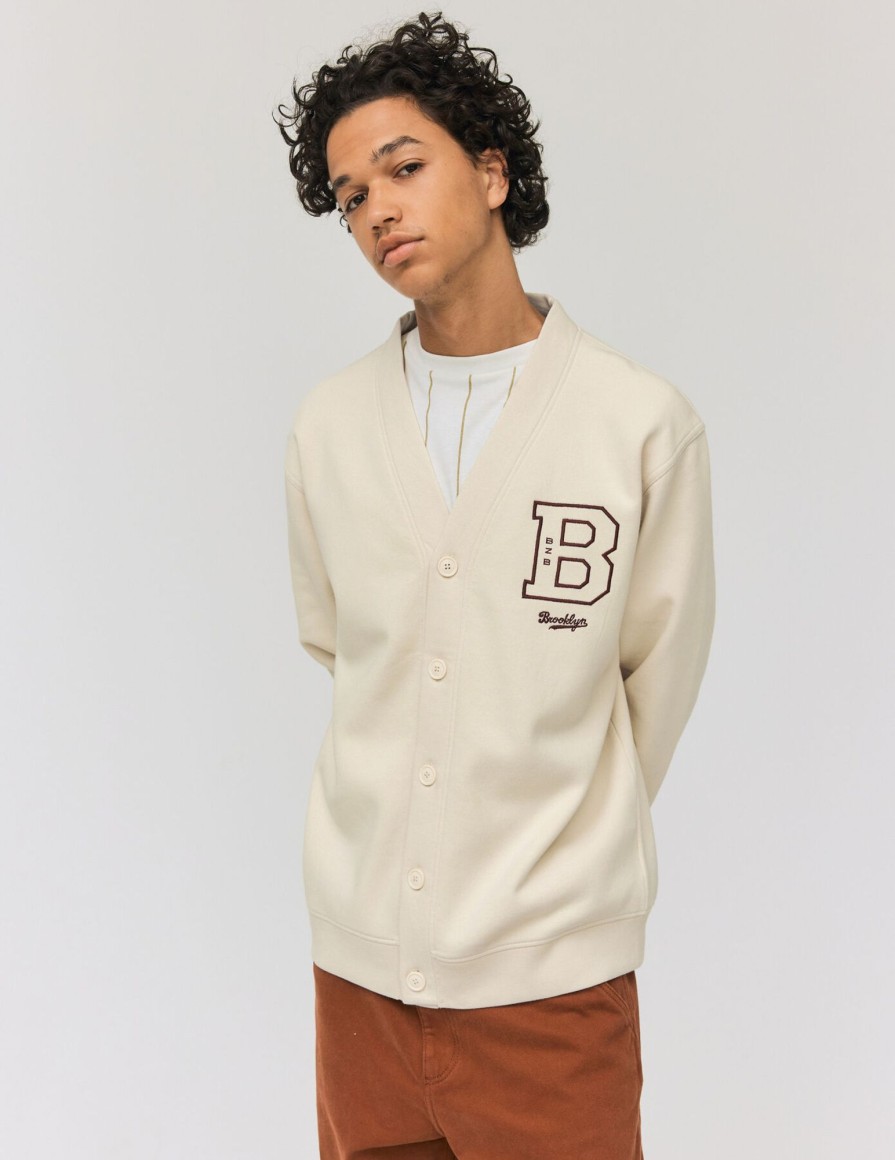 Homme BZB Sweat | Sweat Cardigan Naturel