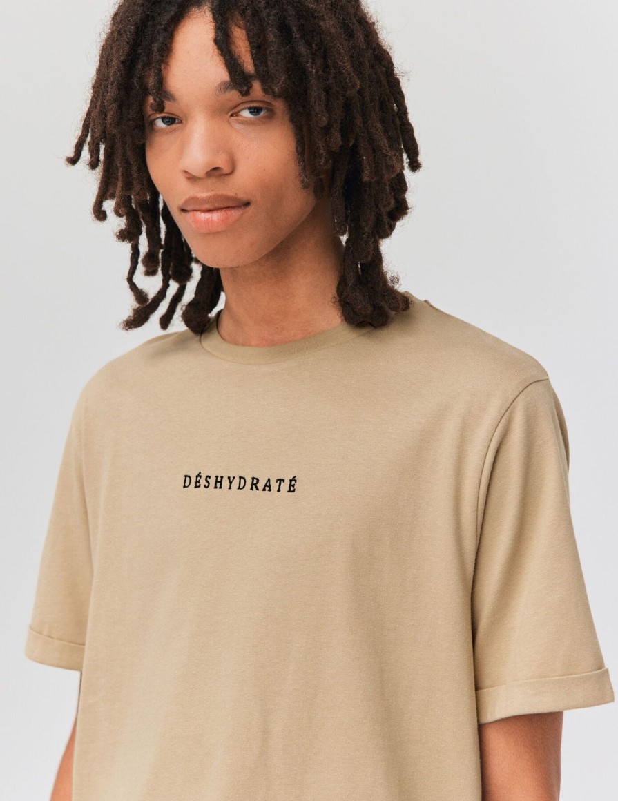 Homme BZB Tee-Shirt | T-Shirt Brode Beige