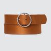 Femme BZB Ceinture | Ceinture Basique Boucle Ronde Celine Camel