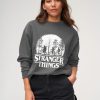 Femme BZB Sweat | Sweat Licence Stranger Things Gris Fonce