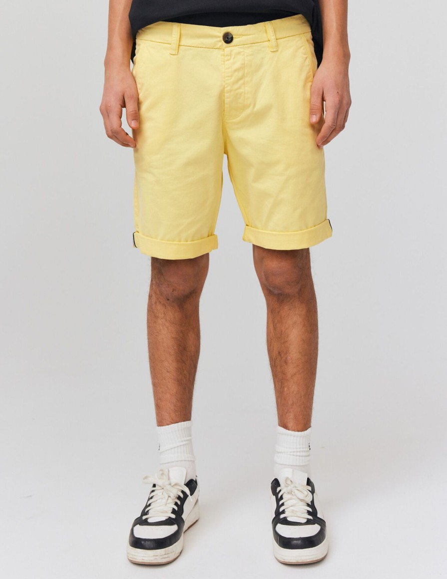 Homme BZB Bermuda | Bermuda Chino Jaune