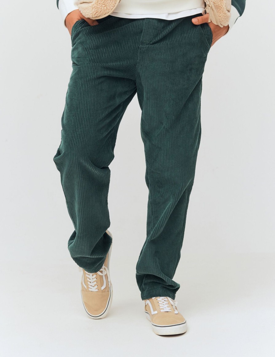 Homme BZB Pantalon | Pantalon Velours Vert