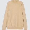 Homme BZB Pull | Pull Col Roule Beige