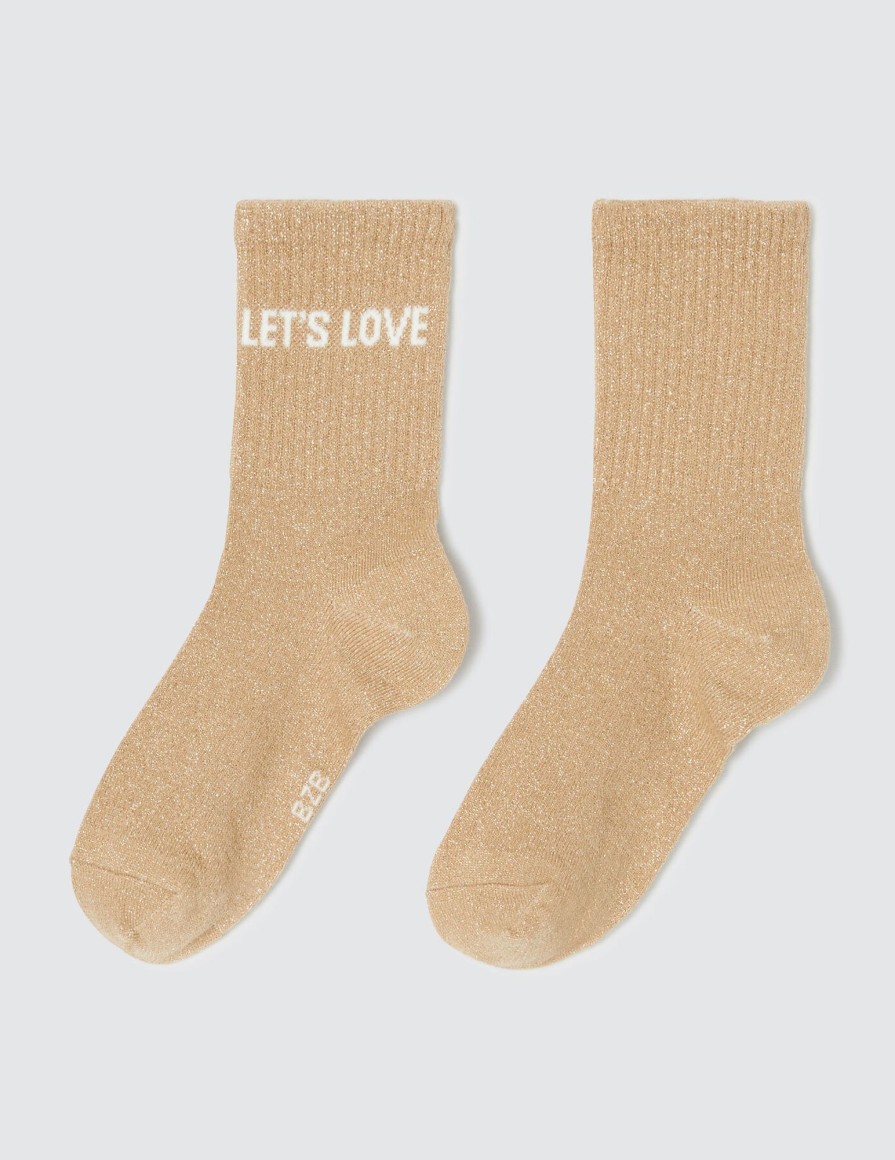 Femme BZB Collants & Chaussettes | Chaussettes Let'S Love Jaune