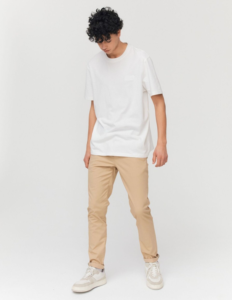 Homme BZB Pantalon | Pantalon Chino Ajuste Beige