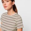 Femme BZB Tee-Shirt & Polo | T-Shirt Frill Raye Ecru Fantaisie