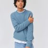 Homme BZB Pull | Pull Touche Velours - Oversize Bleu